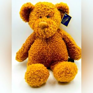 Petting Zoo 1994 16” Curly Haired Plush Teddy Bear NWT‎